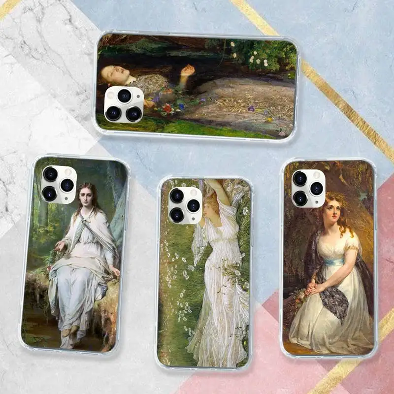 Retro Ophelia girl painting Phone Case Transparent soft For iphone 5 5s 5c se 6 6s 7 8 11 12 plus mini x xs xr pro max
Retro Ophelia girl painting Phone Case Transparent soft For iphone 5 5s 5c se 6 6s 7 8 11 12 plus mini x xs xr pro max