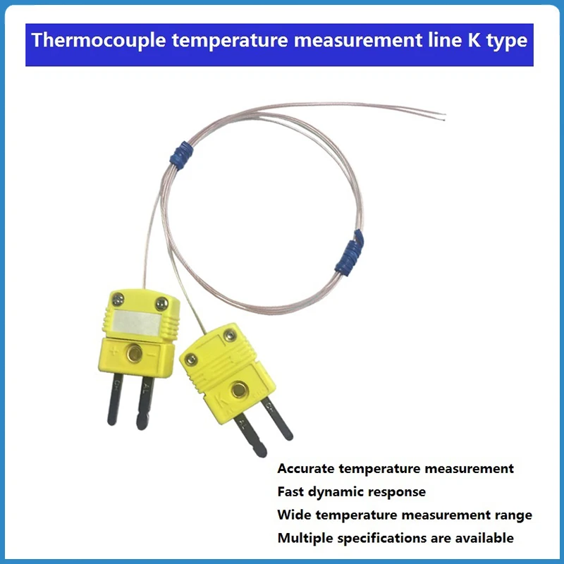 1Pcs K-type Wire Temperature Test Temperature Sensing Line Thermo Sensor Probe TT-K-30 BGA IC Chip LED Lamp Bead Components Test
1Pcs K-type Wire Temperature Test Temperature Sensing Line Thermo Sensor Probe TT-K-30 BGA IC Chip LED Lamp Bead Components Test