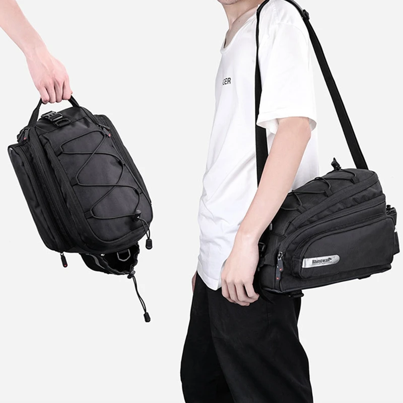 Rhinowalk Bicycle Bag Pannier Bag Rack Rear Trunk Big Capacity Cycling Bag Trunk Tote Bag with Rain Cover
Rhinowalk Bicycle Bag Pannier Bag Rack Rear Trunk Big Capacity Cycling Bag Trunk Tote Bag with Rain Cover