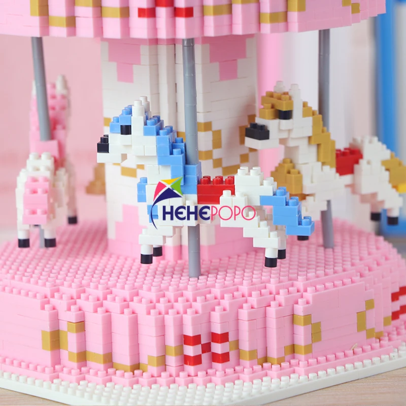 2572pcs 1014 Amusement Park Pink Merry-go-round Blocks Carrousel Horse Animal Diamond Blocks Bricks Building Toy for Children
2572pcs 1014 Amusement Park Pink Merry-go-round Blocks Carrousel Horse Animal Diamond Blocks Bricks Building Toy for Children