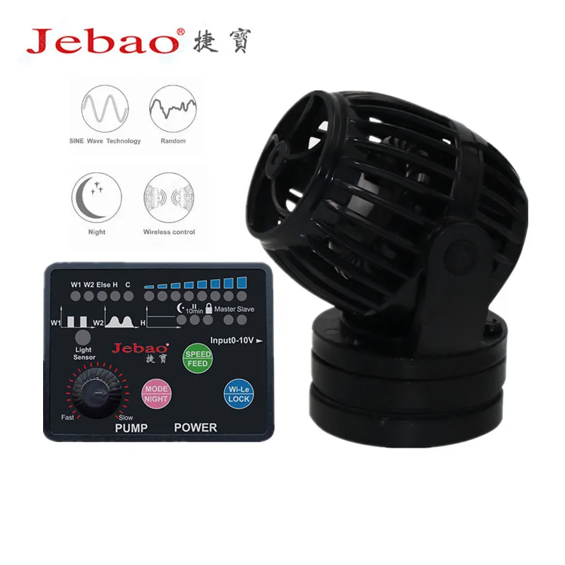 Новый Jebao wavemaker SW 2 4 8 15 морской аквариум Беспроводной создания волн коралловых
