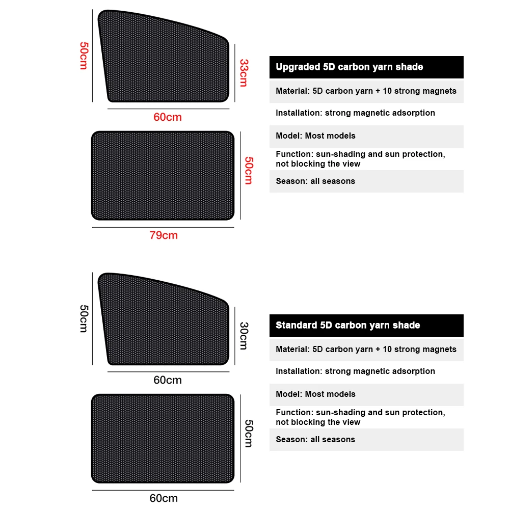 Magnetic Sunshade Cover Side Window Front Rear Sun Shade Curtain Perspective Mesh for Sun Protection Cover Car Accessories
Magnetic Sunshade Cover Side Window Front Rear Sun Shade Curtain Perspective Mesh for Sun Protection Cover Car Accessories