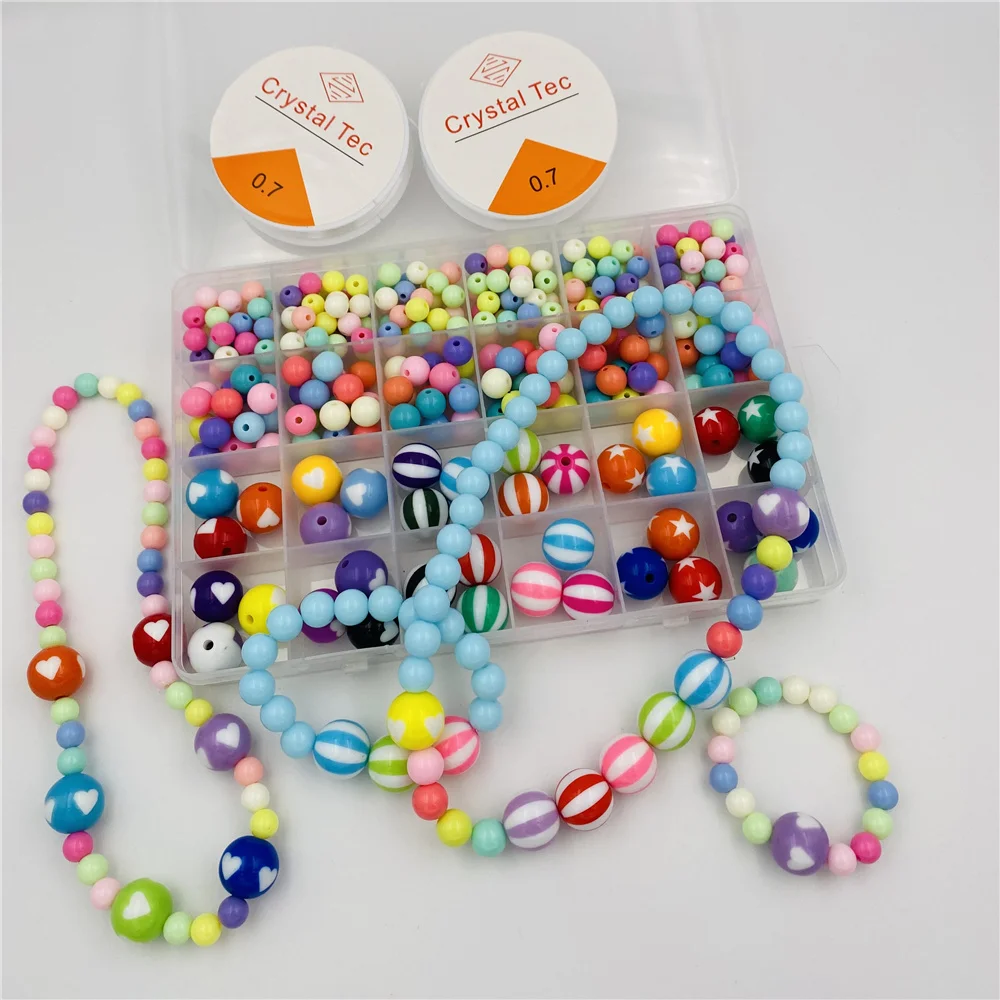 Детские акриловые бусины ручной работы «сделай сам», игрушка для изготовления ювелирных изделий, бусины для девочек с набором аксессуаров, ... 
Детские акриловые бусины ручной работы «сделай сам», игрушка для изготовления ювелирных изделий, бусины для девочек с набором аксессуаров, ...