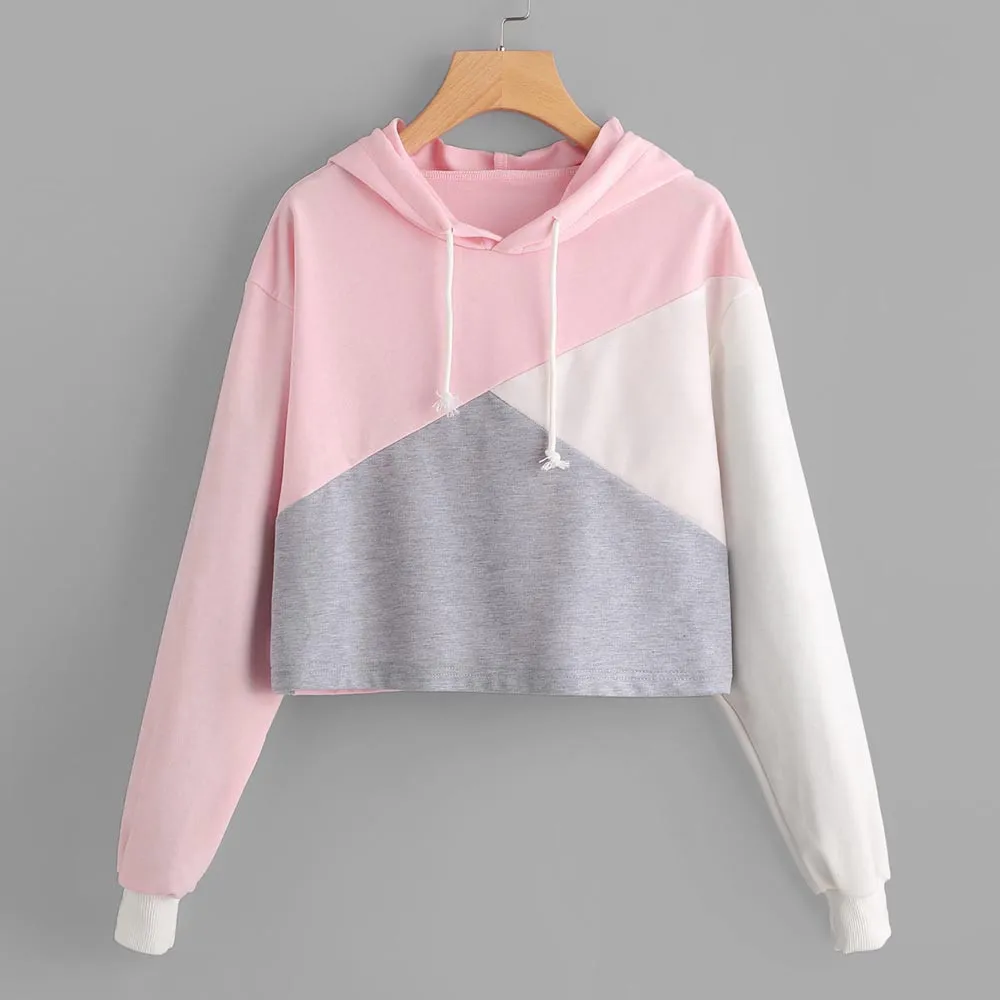 Hoodie Women's Sweatshirt 2019 Casual Stitching Hooded Shirt Long Sleeve Pullover Hooded Pullover Women's Wear 8.7
Hoodie Women's Sweatshirt 2019 Casual Stitching Hooded Shirt Long Sleeve Pullover Hooded Pullover Women's Wear 8.7