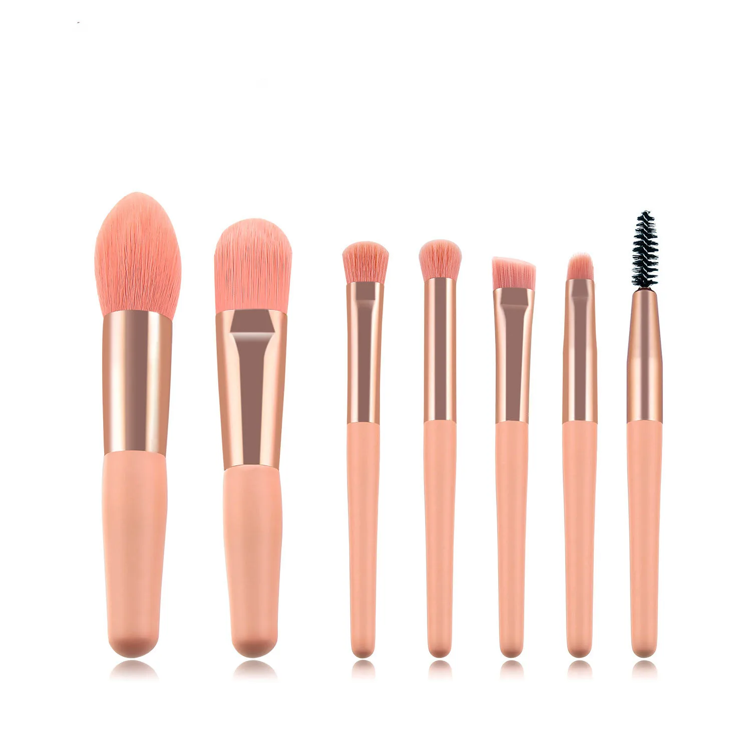 8Pcs Pink Beauty Tool Cosmetic Brush Sets Private Label Travel Size Mini Cute Blending Face Premium Synthetic Foundation Kit
8Pcs Pink Beauty Tool Cosmetic Brush Sets Private Label Travel Size Mini Cute Blending Face Premium Synthetic Foundation Kit
