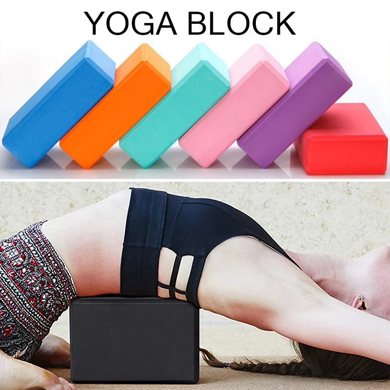 

1PC EVA Pilates Yoga Blocks Cubes Bricks Bolster Pillow Cushion Sport Yoga Supplies Workout Home Exercise Bodybuilding Equipment