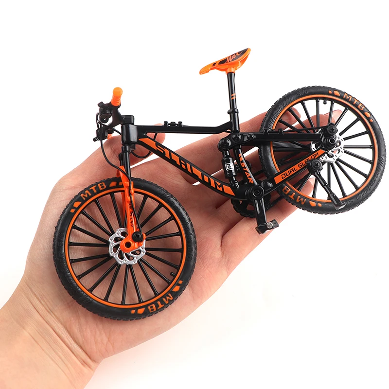 

Модель велосипеда из сплава в масштабе 1:10, отлитый под давлением металлический палец, горный велосипед, гоночная игрушка, сгибающийся дорож...