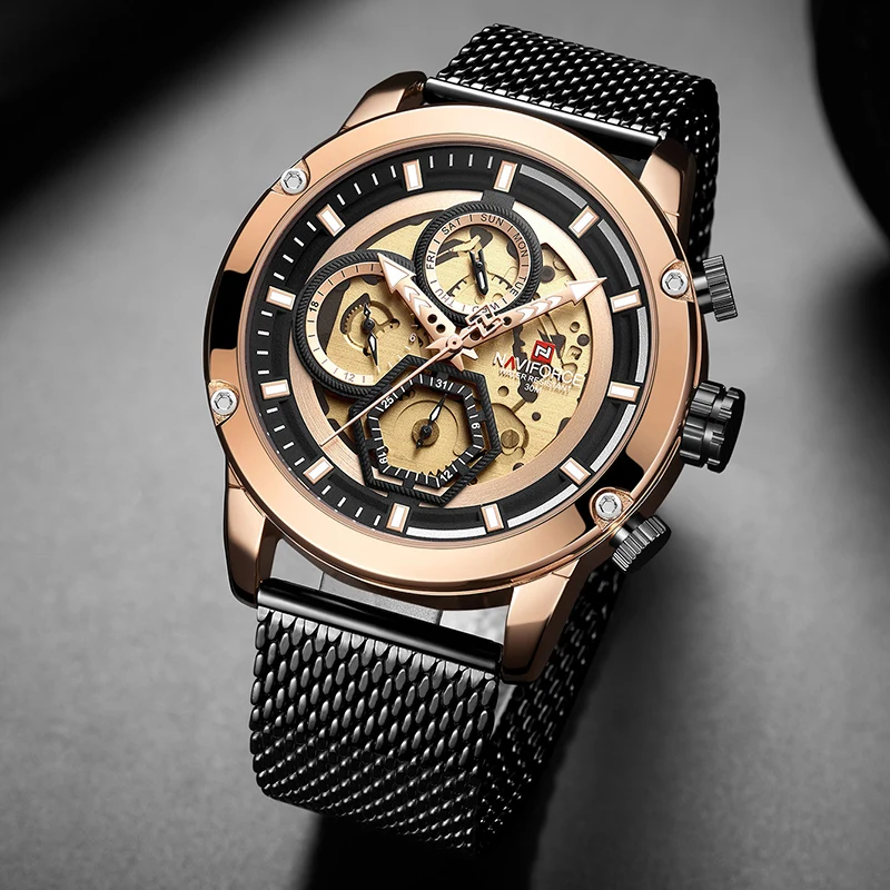 NAVIFORCE Men Watch Top Luxury Brand Casual Quartz Watches Mens Stainless Steel Military Wristwatch Analog Relogio Masculino
NAVIFORCE Men Watch Top Luxury Brand Casual Quartz Watches Mens Stainless Steel Military Wristwatch Analog Relogio Masculino