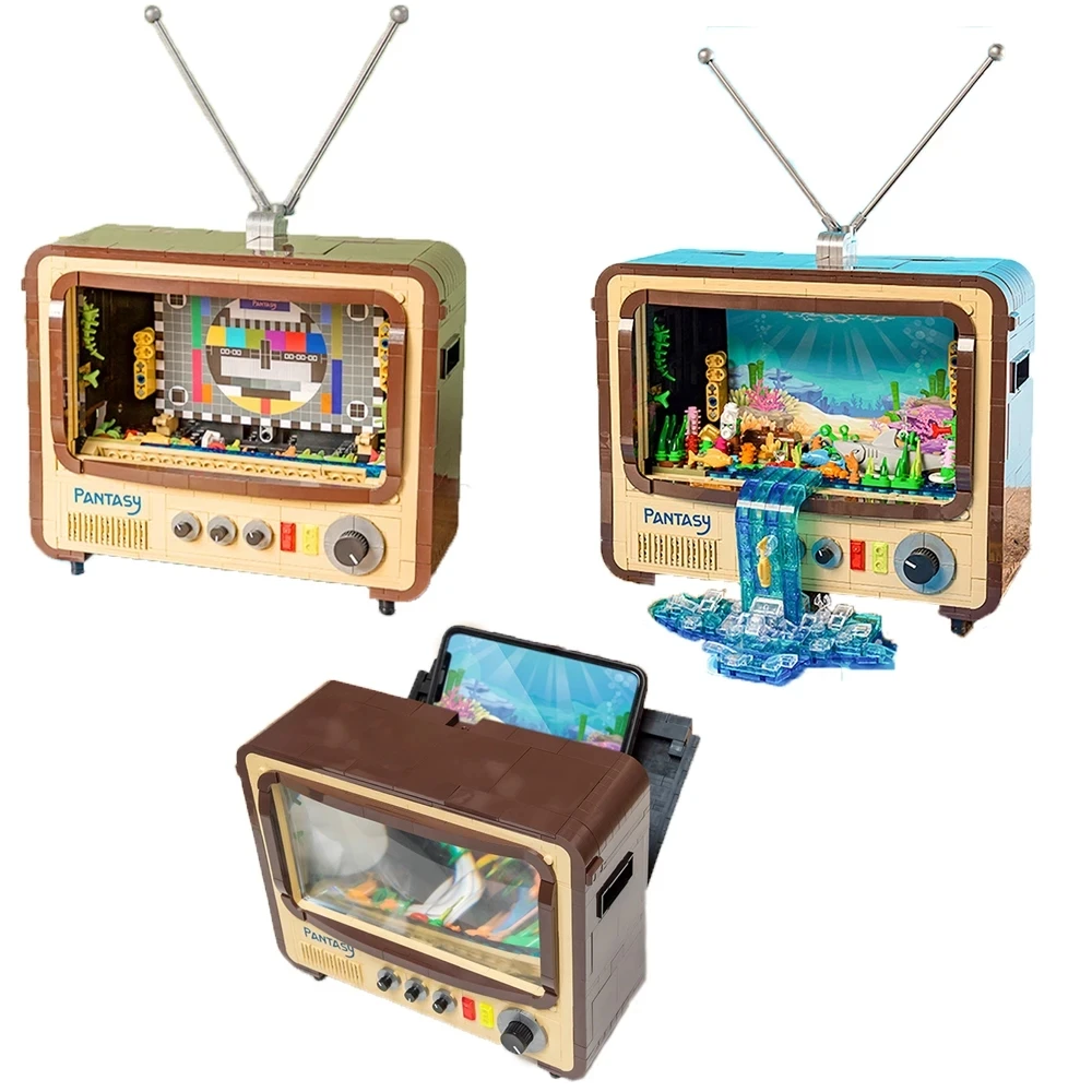 2108pcs DIY Mini Retro TV Creative Phone Holder Model Bricks MOC Home Decoration Building Blocks Toys for Kids Christmas Gifts
2108pcs DIY Mini Retro TV Creative Phone Holder Model Bricks MOC Home Decoration Building Blocks Toys for Kids Christmas Gifts