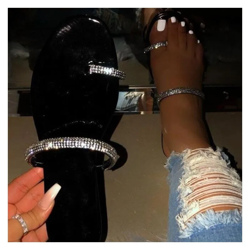 Ladies Shoes summer sandals wedge heel flats Chaussures Plates Slippers Sandały Schoenen Vrouw Sandalen fashion Rhinestone
Ladies Shoes summer sandals wedge heel flats Chaussures Plates Slippers Sandały Schoenen Vrouw Sandalen fashion Rhinestone