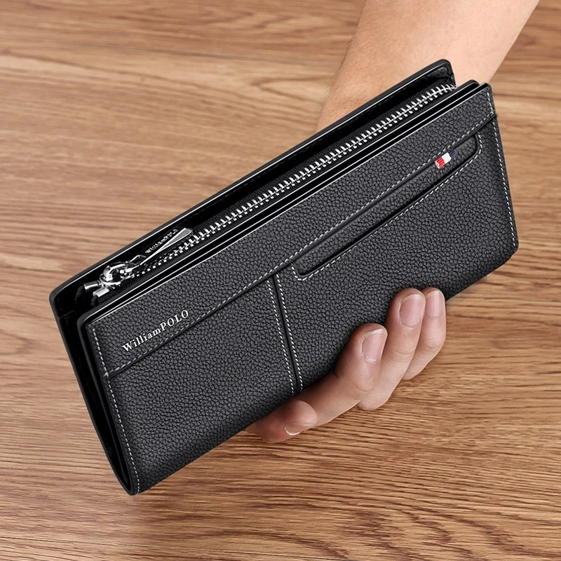Кошелек мужской из воловьей кожи, длинный, многофункциональный, с отделением для кредитных карт, мобильный телефон
Кошелек мужской из воловьей кожи, длинный, многофункциональный, с отделением для кредитных карт, мобильный телефон