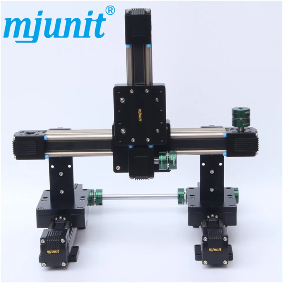 

mjunit XYZ 3 axis automatic gantry structure synchronous belt linear guide slide module manipulator for glue dispensing