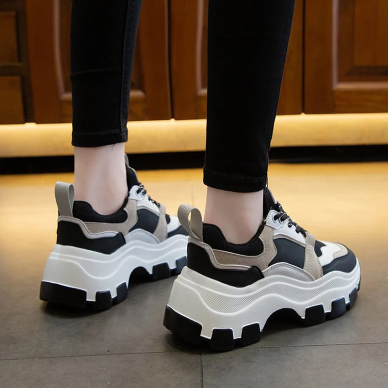 Women's Chunky Sneakers Thick Bottom Platform Vulcanize Shoes Fashion Breathable Casual Running Shoe for Woman Female 2020
Women's Chunky Sneakers Thick Bottom Platform Vulcanize Shoes Fashion Breathable Casual Running Shoe for Woman Female 2020