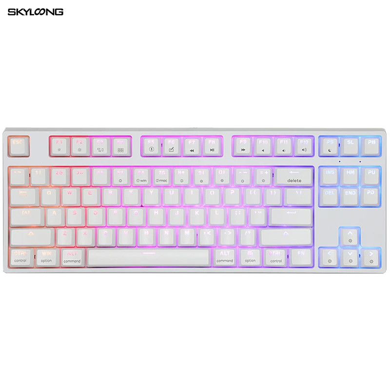 Механическая игровая клавиатура SKYLOONG GK87 проводная с 87 клавишами RGB подсветкой