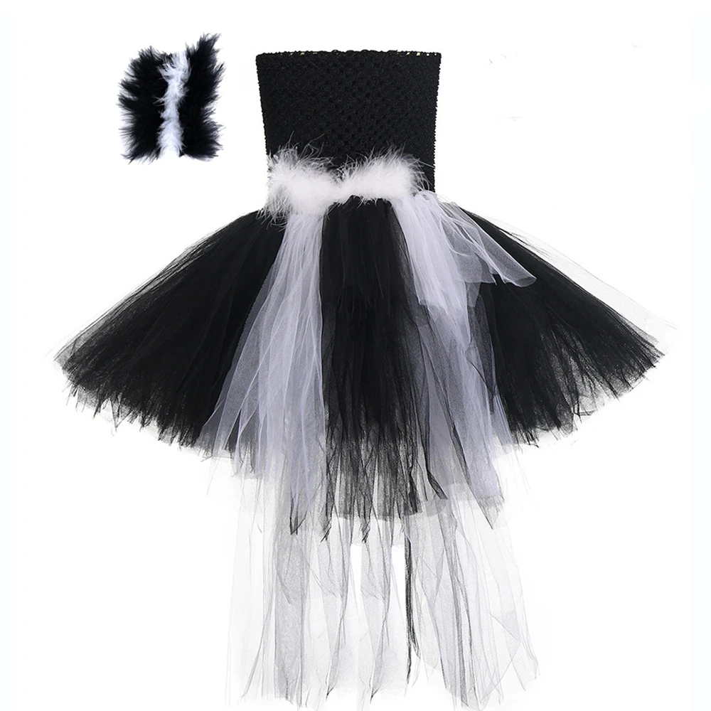 Black Spider Elves High Low Tutu Dress for Girls Kids Carnival Halloween Costumes Children Trailing Tulle Dresses Outfit 1-14T
Black Spider Elves High Low Tutu Dress for Girls Kids Carnival Halloween Costumes Children Trailing Tulle Dresses Outfit 1-14T