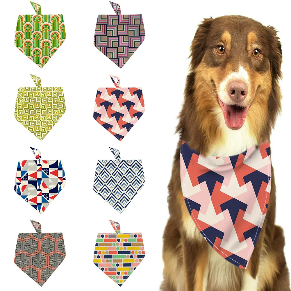 New pet turban geometric pattern polyester triangle scarf saliva scarf pet accessories
New pet turban geometric pattern polyester triangle scarf saliva scarf pet accessories