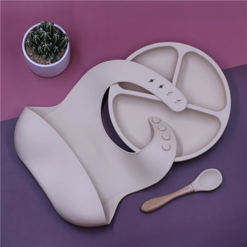 5PCS/Set Baby Feeding Tableware BPA Free Food Grade Silicone Bowl Bib Placemat Fork Spoon Feeding Set Baby Supplies for Y1QF
5PCS/Set Baby Feeding Tableware BPA Free Food Grade Silicone Bowl Bib Placemat Fork Spoon Feeding Set Baby Supplies for Y1QF