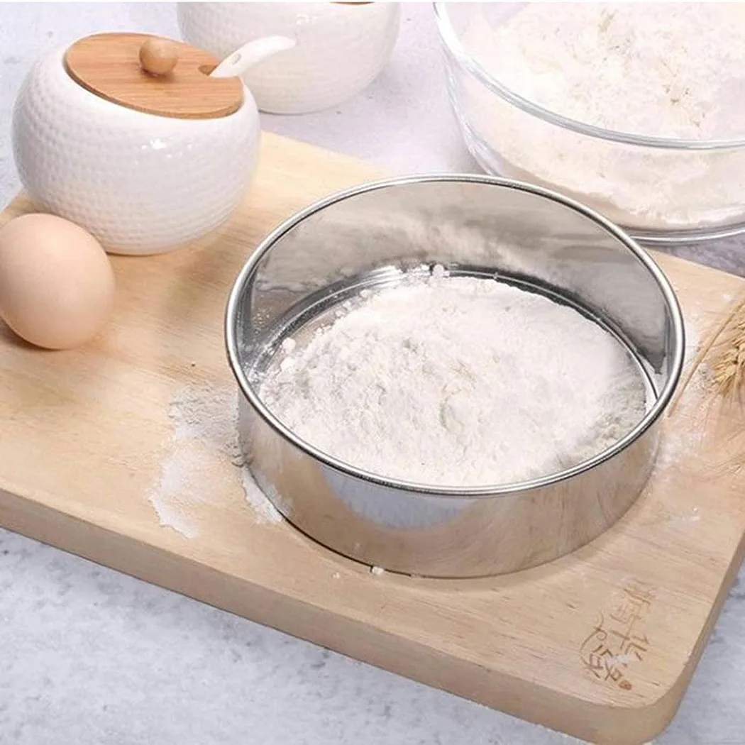 1x Flour Sieve Stainless Steel Mesh Flour Cooking Sieve Strainer Baking Kitchen Tool For Flour In Stock Drop Ship
1x Flour Sieve Stainless Steel Mesh Flour Cooking Sieve Strainer Baking Kitchen Tool For Flour In Stock Drop Ship