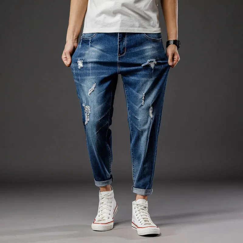 28-46 Large Size Men High Quality 2021 Summer ripped Jeans Streetwear Male Denim Casual jogging Solid Long Trousers Fashion
28-46 Large Size Men High Quality 2021 Summer ripped Jeans Streetwear Male Denim Casual jogging Solid Long Trousers Fashion
