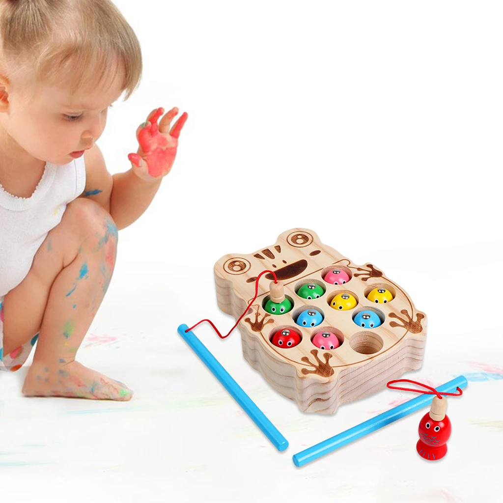 Wooden Magnetic Fishing Game Toy Development Toys Color Cognition Early Learning for Children Toddlers
Wooden Magnetic Fishing Game Toy Development Toys Color Cognition Early Learning for Children Toddlers