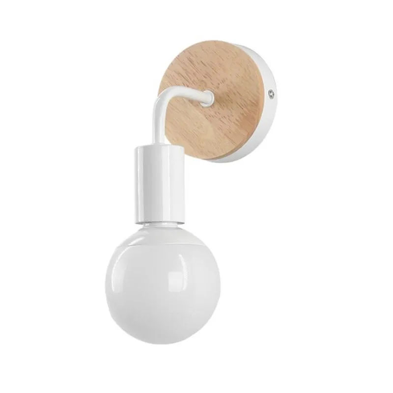 Modern Wall Lamp LED Minimalist Wrought Iron Wood Light Bedroom Bedside Lampara Creative Living Room E27 Creative Lighting Decor
Modern Wall Lamp LED Minimalist Wrought Iron Wood Light Bedroom Bedside Lampara Creative Living Room E27 Creative Lighting Decor