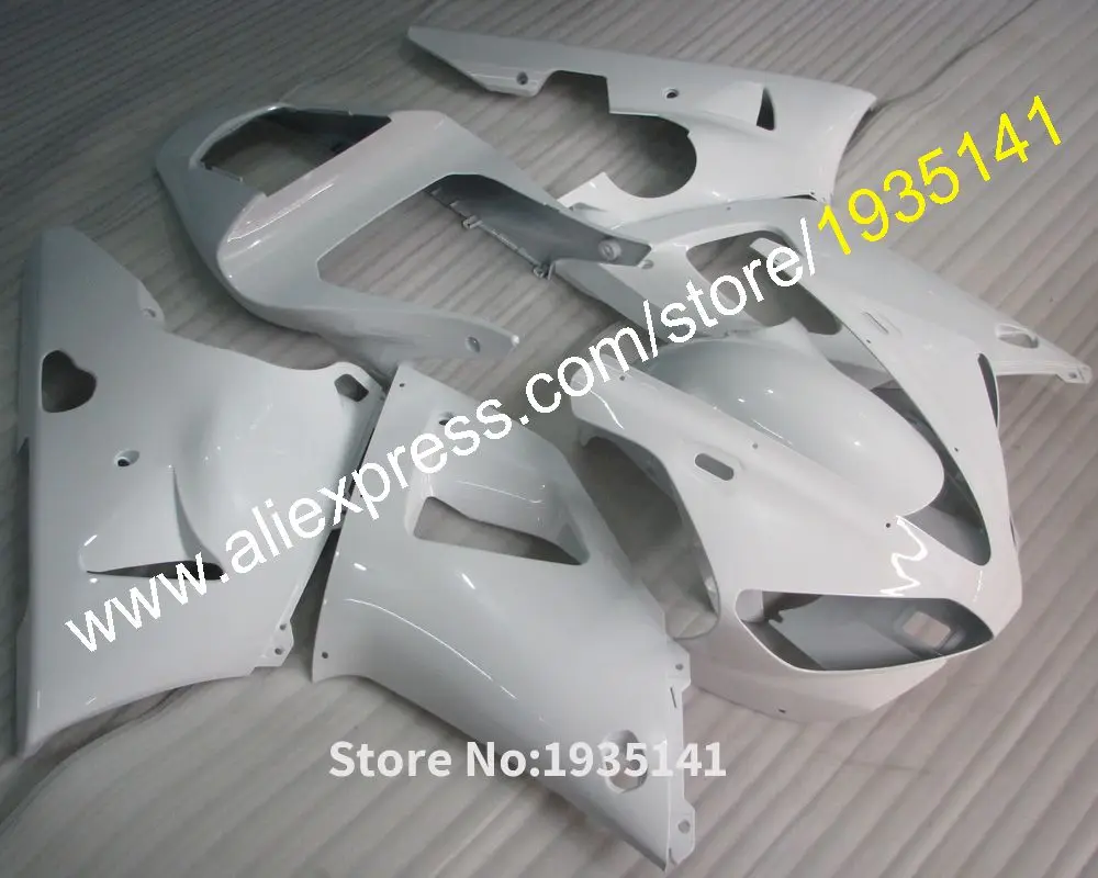 Body Kit For Yamaha YZF1000 R1 2000 2001 YZF R1 00 01 YZF-R1 YZF R1 White ABS Motorbike Fairing Kit (Injection molding)