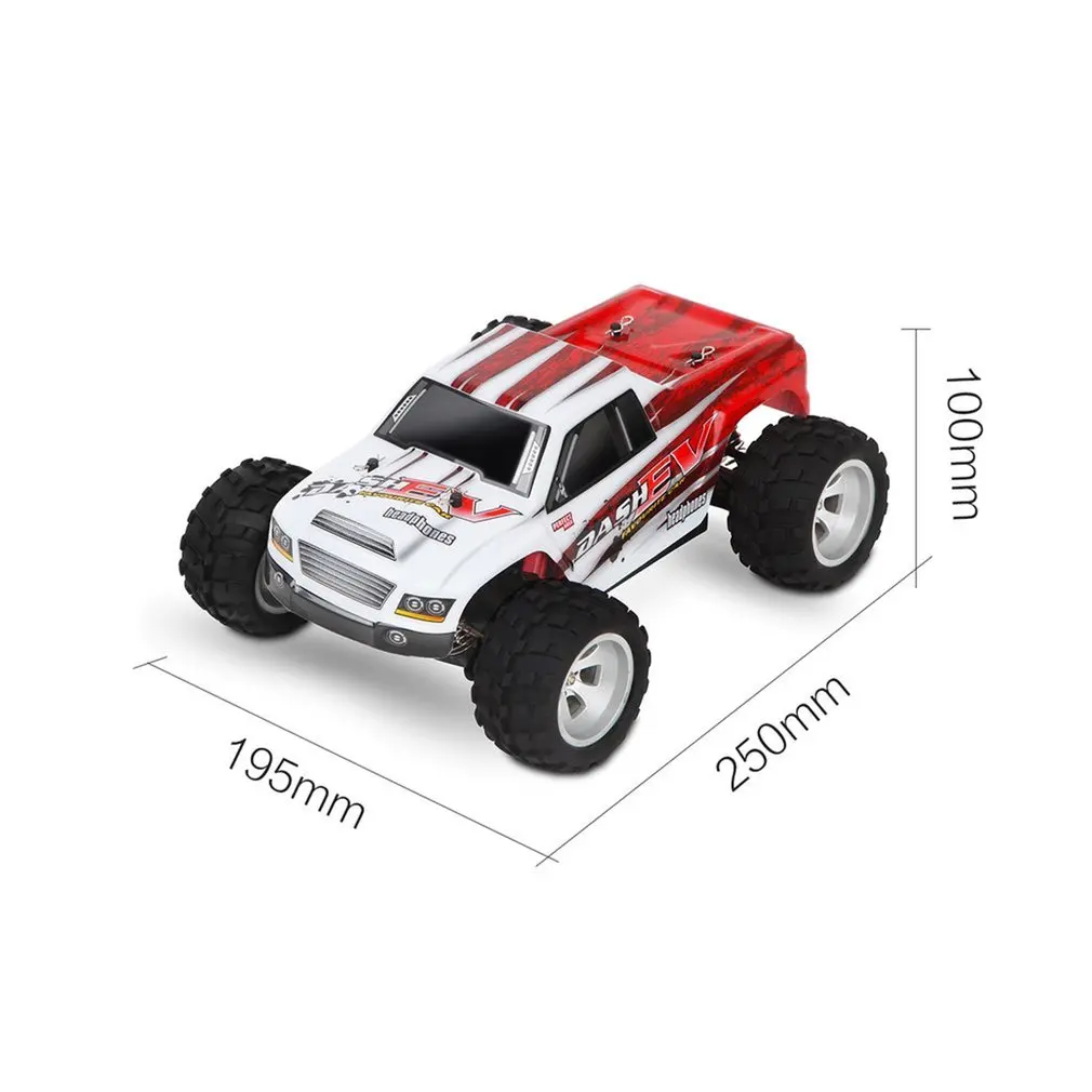 

WLtoys A979-B 2.4GHz 1/18 Scale Full Proportional 4WD RC Car 70KM/h High Speed Brushed Electric Motor RTR Off-road Truck