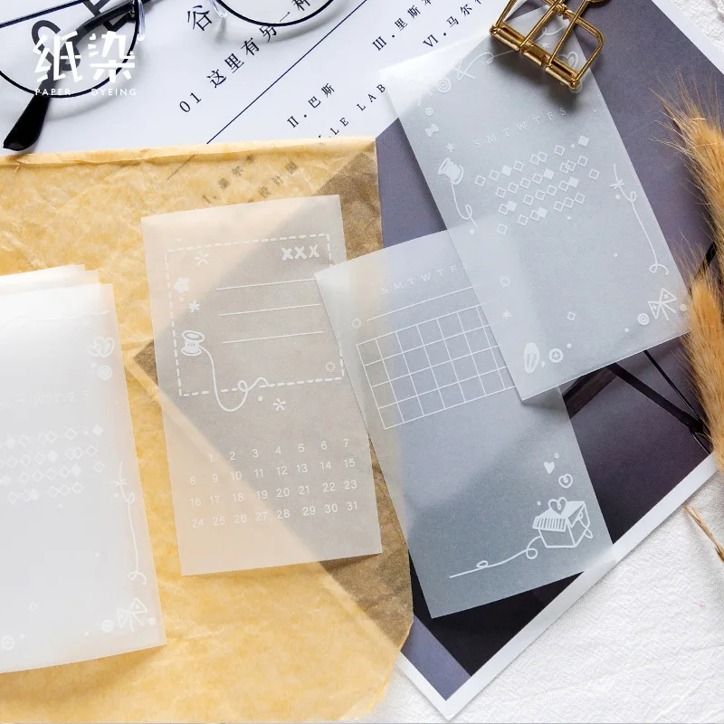 30sheets Sulfuric Paper Calendar Memo Pad Note Paper Planner Notepads Office School Supplies Gift Stationery
30sheets Sulfuric Paper Calendar Memo Pad Note Paper Planner Notepads Office School Supplies Gift Stationery