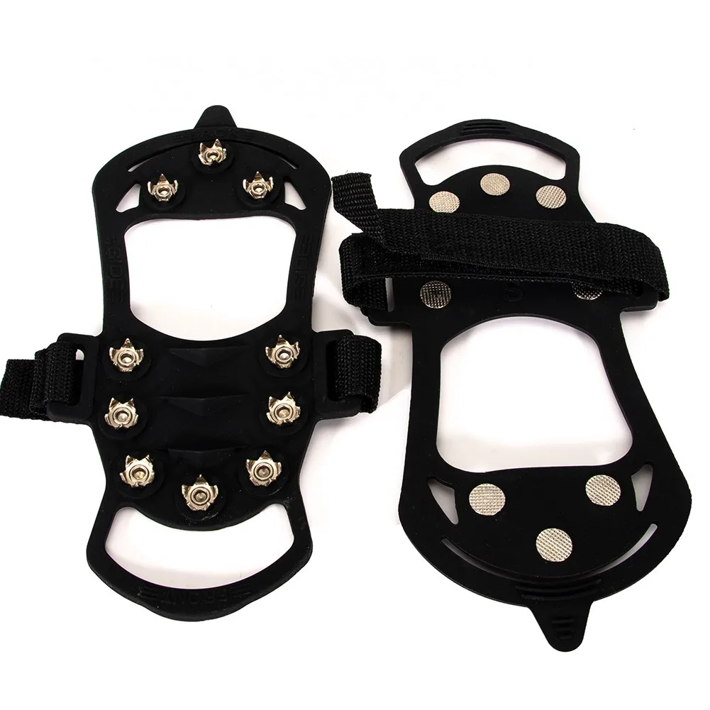 10 Studs Anti-Skid Snow Ice Climbing Shoe Spikes Ice Grips Hiking Cleats Crampons Cover Ice Gripper Anti-slip Traction Ice Floes
10 Studs Anti-Skid Snow Ice Climbing Shoe Spikes Ice Grips Hiking Cleats Crampons Cover Ice Gripper Anti-slip Traction Ice Floes