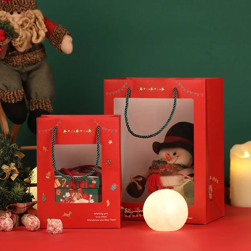 1pc Gift box with Square Cover Gift Box Fashion Window Gift Bag Christmas Apple Gift Box Bag 
1pc Gift box with Square Cover Gift Box Fashion Window Gift Bag Christmas Apple Gift Box Bag