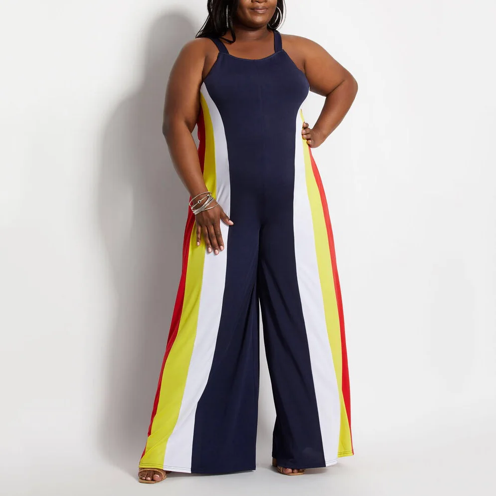 Jumpsuits For Women 2020 Plus Size Loose Spaghetti Strap Long Pants Big Size Patchwork Causal Summer Fashion Elegant Jumpsuits
Jumpsuits For Women 2020 Plus Size Loose Spaghetti Strap Long Pants Big Size Patchwork Causal Summer Fashion Elegant Jumpsuits