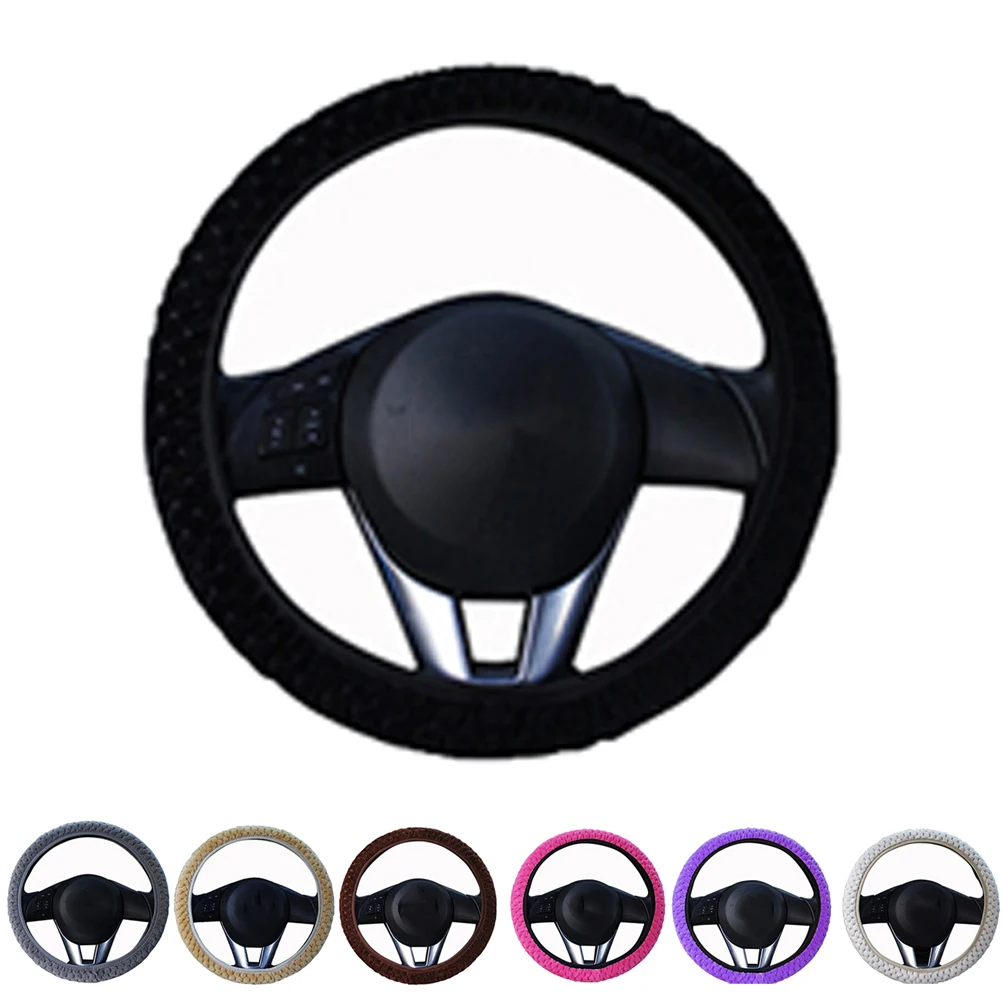 DIY Winter Car Steering Wheel Cover Anti-Slip Plush Sport Type car steering wheel covers Auto Interior Accessories
DIY Winter Car Steering Wheel Cover Anti-Slip Plush Sport Type car steering wheel covers Auto Interior Accessories