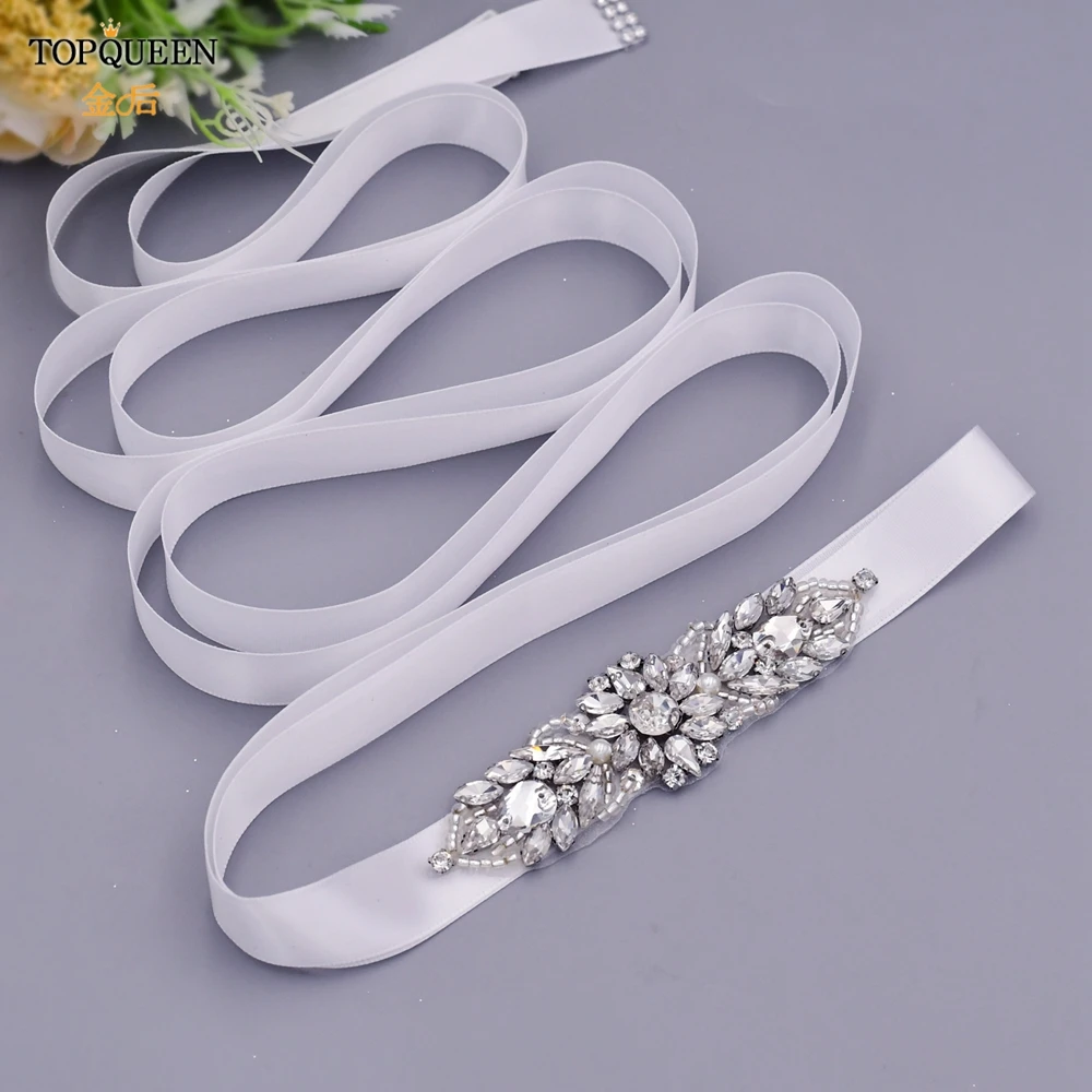 TOPQUEEN S337 Wedding Belt With Rhinestone Ribbon Fashion Formal Dress Evening Gown Sash Bridal Accessories Stones Appliques
TOPQUEEN S337 Wedding Belt With Rhinestone Ribbon Fashion Formal Dress Evening Gown Sash Bridal Accessories Stones Appliques