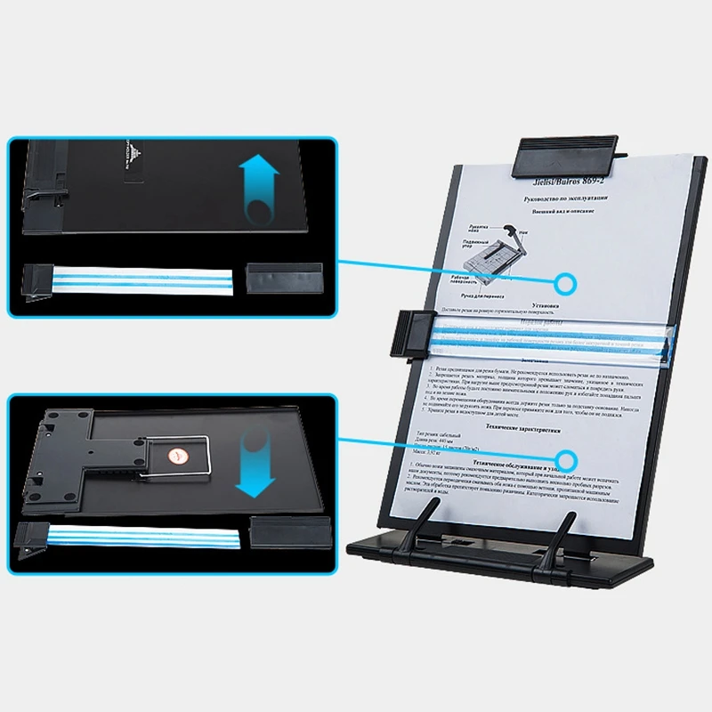 JIELISI Desktop Document Book Holder with 7 Adjustable Positions Clip Typing Paper Holder Document Adjustable
JIELISI Desktop Document Book Holder with 7 Adjustable Positions Clip Typing Paper Holder Document Adjustable