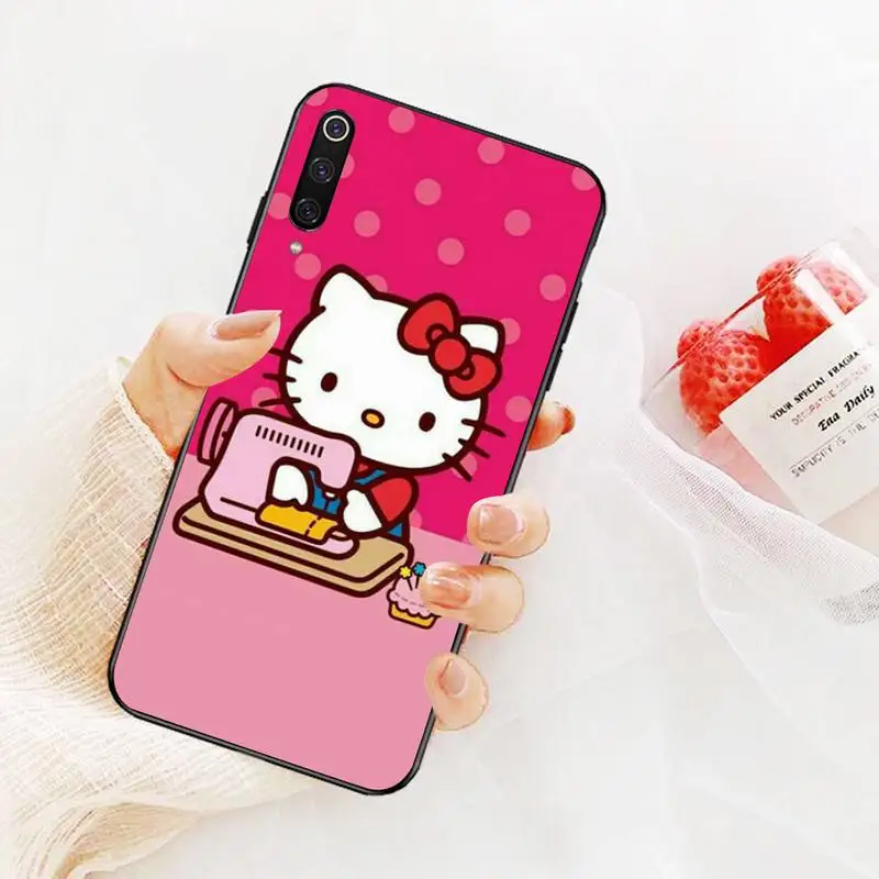 Nbдруicai красивый розовый Hello Kitty DIY окрашенная блестящая фотография для Redmi Note 8 8A 7 6