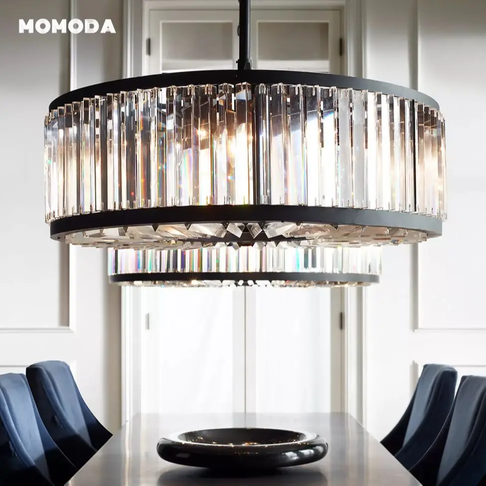 Welles Round Chandeliers Retro K9 Crystal Black Metal LED Pendant Lights Home Decor Bedroom Living Room Dining Room Lamps Lustre
Welles Round Chandeliers Retro K9 Crystal Black Metal LED Pendant Lights Home Decor Bedroom Living Room Dining Room Lamps Lustre