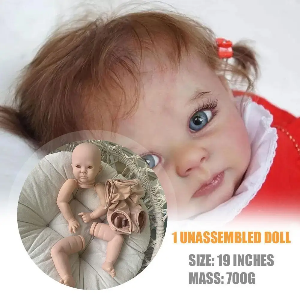 19inch Cute Reborn Doll Kit Soft Viny Fresh Color Unfinished Gift Doll For Kids Parts Birthday B5X9
19inch Cute Reborn Doll Kit Soft Viny Fresh Color Unfinished Gift Doll For Kids Parts Birthday B5X9