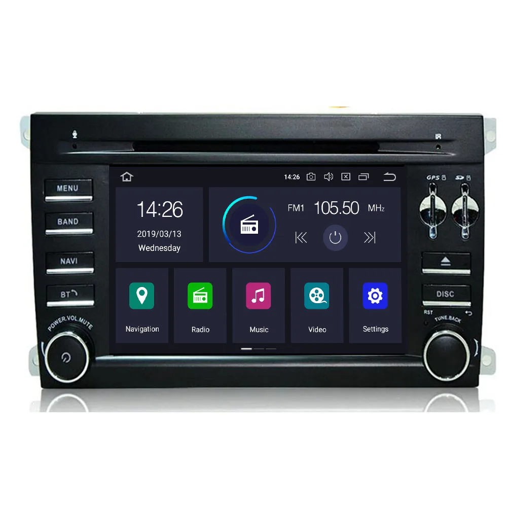 ! IPS! 2 Din Android 10 8 ядерный автомобильный DVD мультимедийный плеер GPS навигация для Porsche