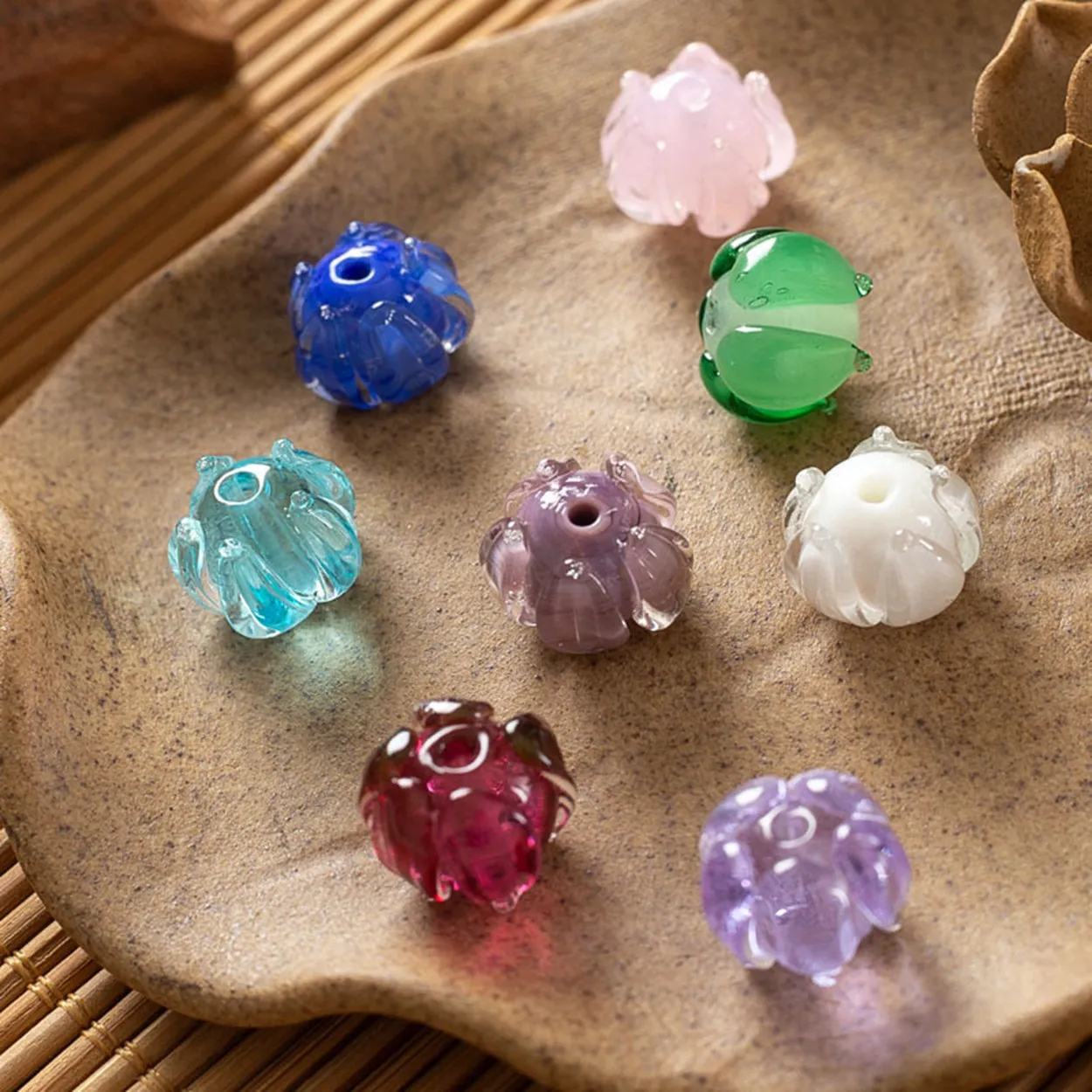 14x11mm Round Flower Shape Lampwork Glass Loose Beads For DIY Crafts Jewelry Making Findings
14x11mm Round Flower Shape Lampwork Glass Loose Beads For DIY Crafts Jewelry Making Findings