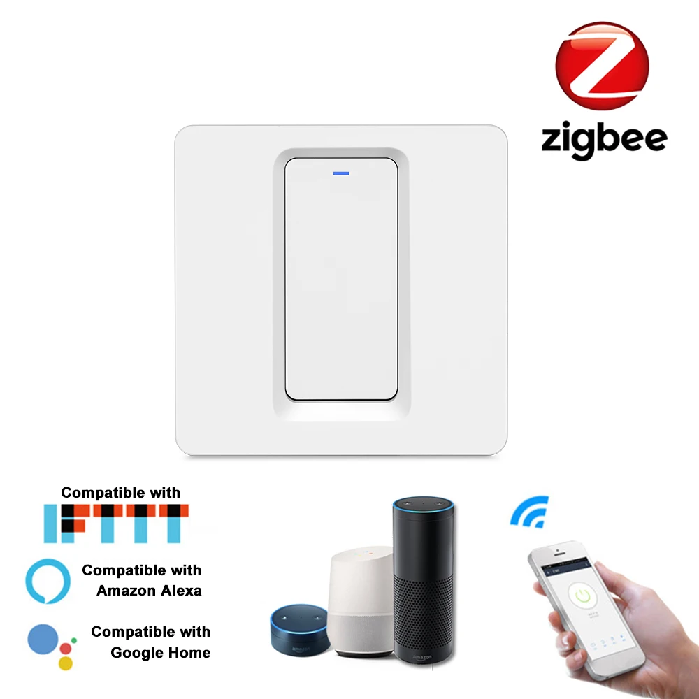Zigbee умный светильник кнопочный переключатель приложение Smart Life/приложение Tuya дистанционного Управление настенный выключатель для Alexa Google ...
Zigbee умный светильник кнопочный переключатель приложение Smart Life/приложение Tuya дистанционного Управление настенный выключатель для Alexa Google ...
