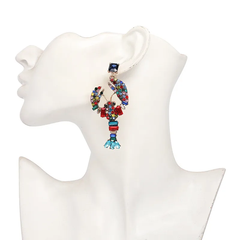 Pinkdudu Bohemian Animal Lobster Shaped Earrings Statement Vintage Multicolor Crystal Dangle Earrings Jewelry for Women PD114
Pinkdudu Bohemian Animal Lobster Shaped Earrings Statement Vintage Multicolor Crystal Dangle Earrings Jewelry for Women PD114
