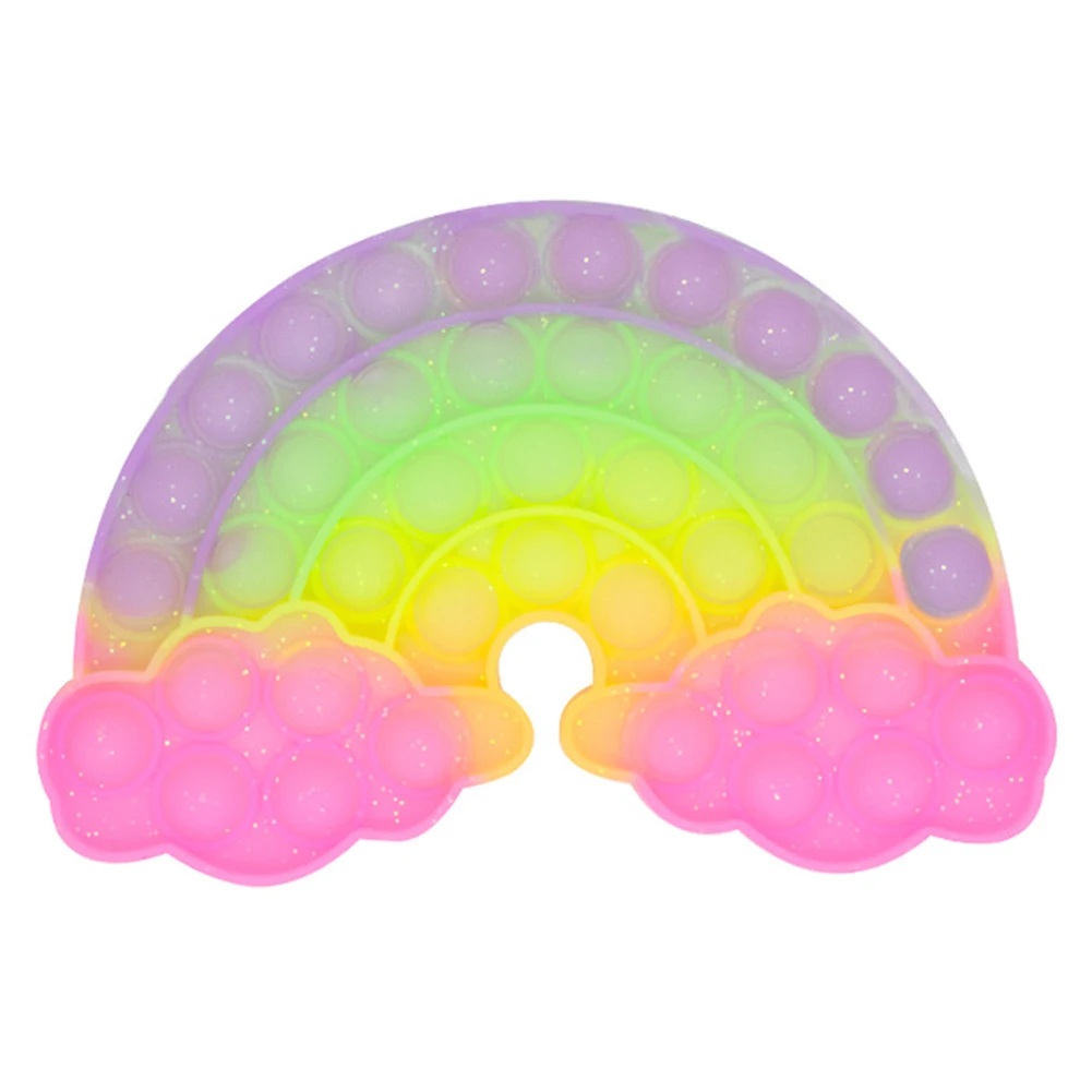 Rainbow Push Bubble Silicone Toys Autism Toys Compression Set Decompression Squeeze Crafts Adult Children Sensory Toys
Rainbow Push Bubble Silicone Toys Autism Toys Compression Set Decompression Squeeze Crafts Adult Children Sensory Toys