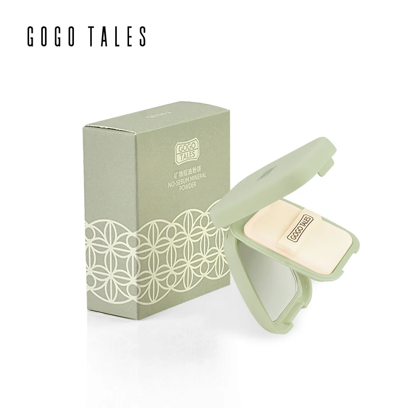 

GoGo Tales Pressed Powder Matte Oil-control Brighten Skin Face Contour Finishing Powder Setting Makeup Soft Translucent Compact