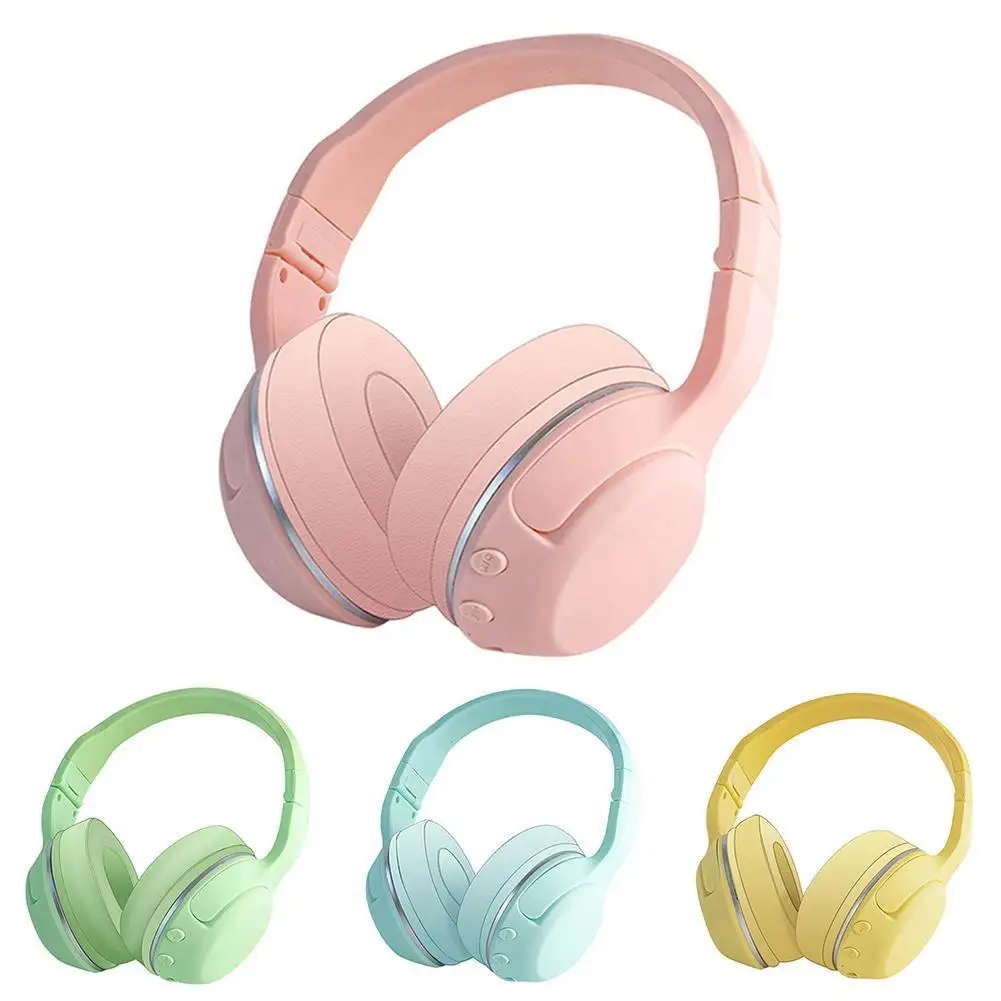 Foldable Head-Mounted Wireless Bluetooth Earphones Macarons Color Music Gaming Headphone Stereo Headset With Mic
Foldable Head-Mounted Wireless Bluetooth Earphones Macarons Color Music Gaming Headphone Stereo Headset With Mic