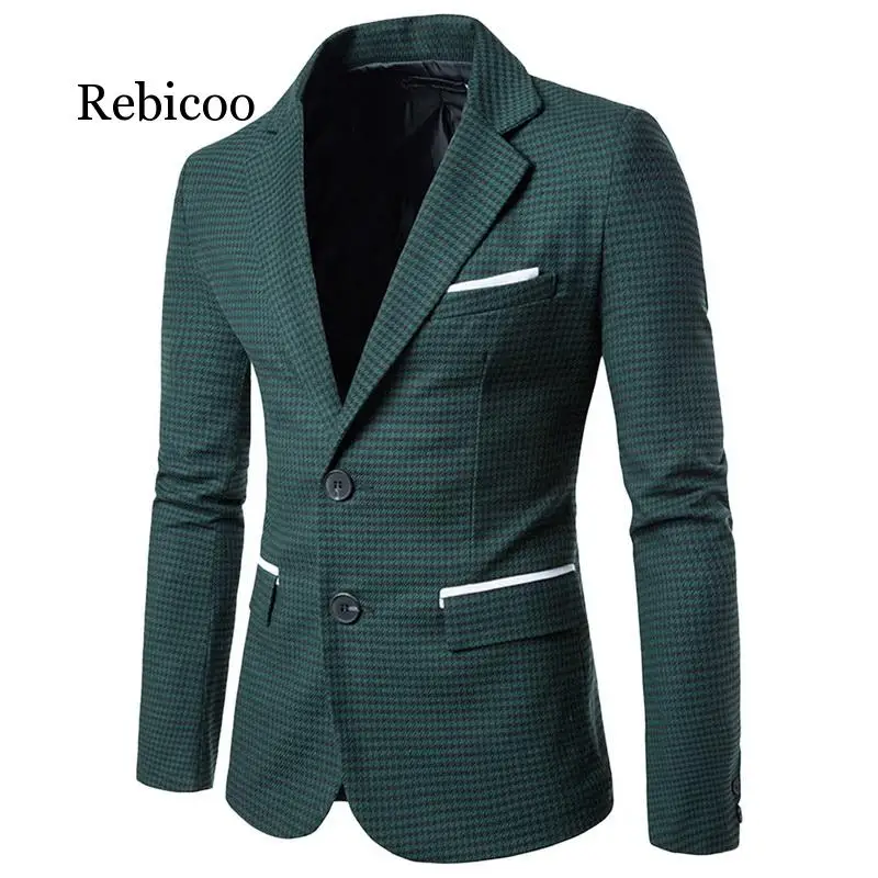 Casual Plaid Print Men suit Fashion Long Sleeve Wedding Dress Coat Spring White Social Business Mens Blazer Jacket
Casual Plaid Print Men suit Fashion Long Sleeve Wedding Dress Coat Spring White Social Business Mens Blazer Jacket