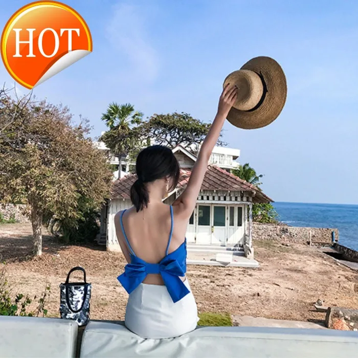 Thailand tide 2021 spring and summer new seaside holiday one line collar leaky back suspender shirt dimensional bow
Thailand tide 2021 spring and summer new seaside holiday one line collar leaky back suspender shirt dimensional bow