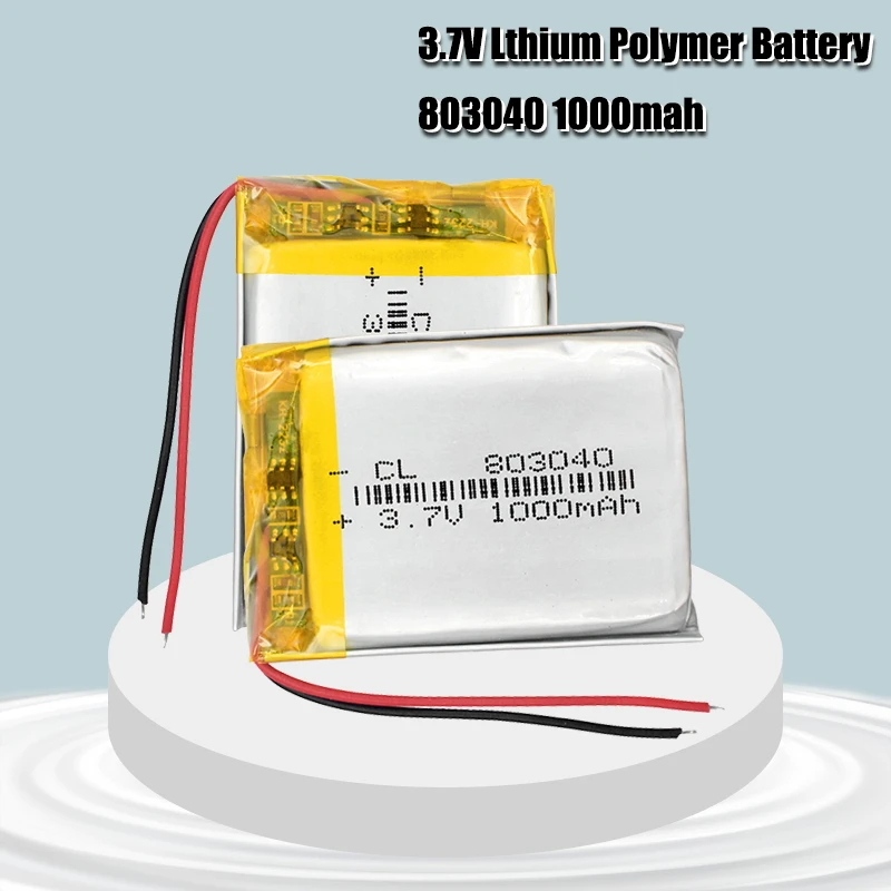 1000mah 3.7v 803040 lithium li polymer rechargeable battery for electronic book tablet toys Mobile Pocket replacement batteries
1000mah 3.7v 803040 lithium li polymer rechargeable battery for electronic book tablet toys Mobile Pocket replacement batteries