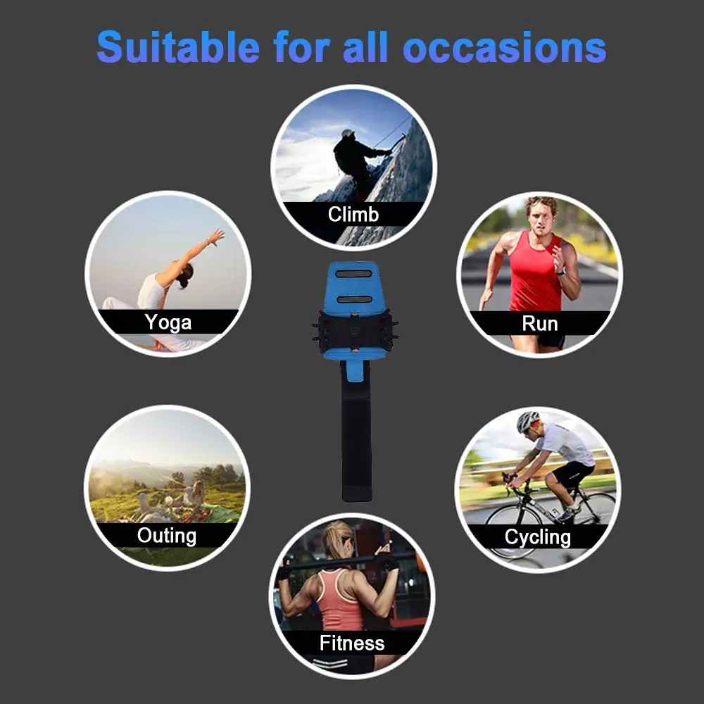 180Rotatable Universal Workout Phone Armband Wristband Phone Holder Durable Run Sporting Goods Cycling Running Wristband
180Rotatable Universal Workout Phone Armband Wristband Phone Holder Durable Run Sporting Goods Cycling Running Wristband