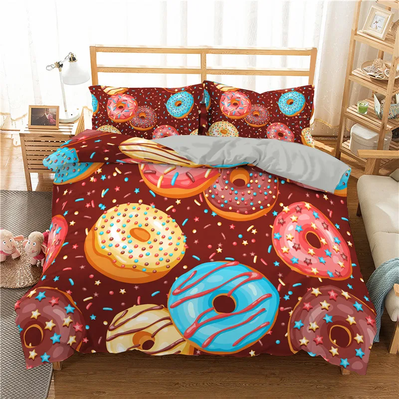 Donuts 3D Bedding Set Bedroom Decor 2/3pc Kids Gift Luxury Home Textiles Single Twin Queen King Duvet Cover And Pillowcase
Donuts 3D Bedding Set Bedroom Decor 2/3pc Kids Gift Luxury Home Textiles Single Twin Queen King Duvet Cover And Pillowcase