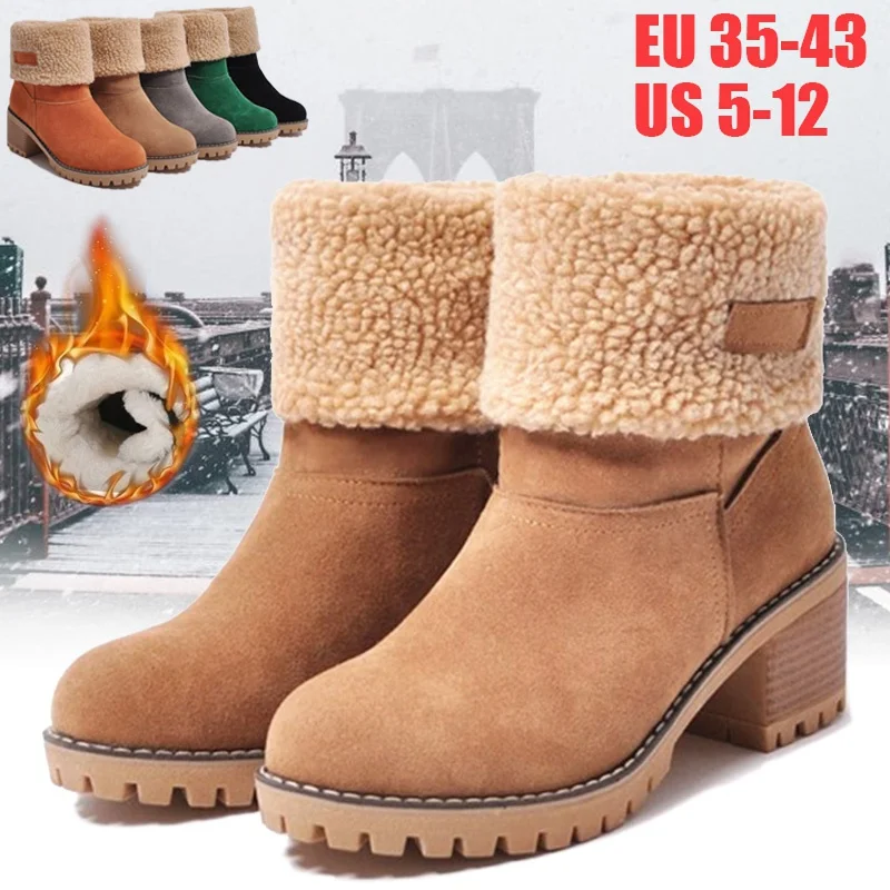 2021 Winter Boots Women Snow Booties Ladies Mid Calf Boots Warm Platform Boot Fur Suede Woman Ankle Shoes Plus Size 
2021 Winter Boots Women Snow Booties Ladies Mid Calf Boots Warm Platform Boot Fur Suede Woman Ankle Shoes Plus Size